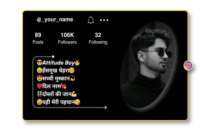 instagram bio hindi