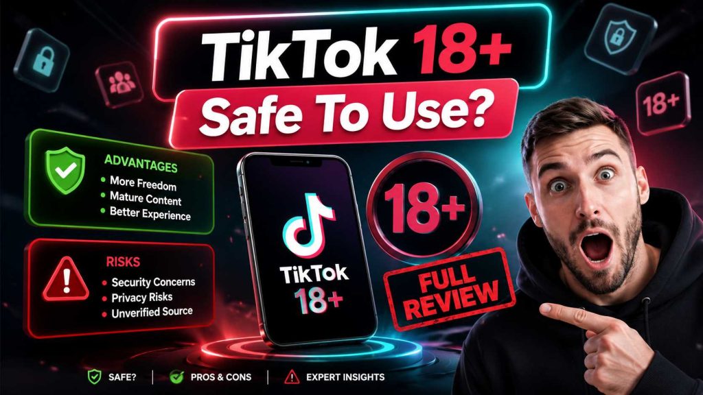 Tiktok 18+safe to use