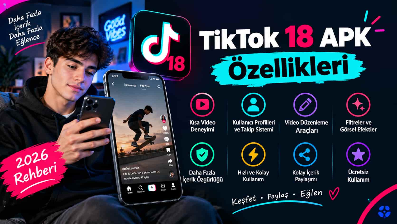TikTok 18 APK Özellikleri
