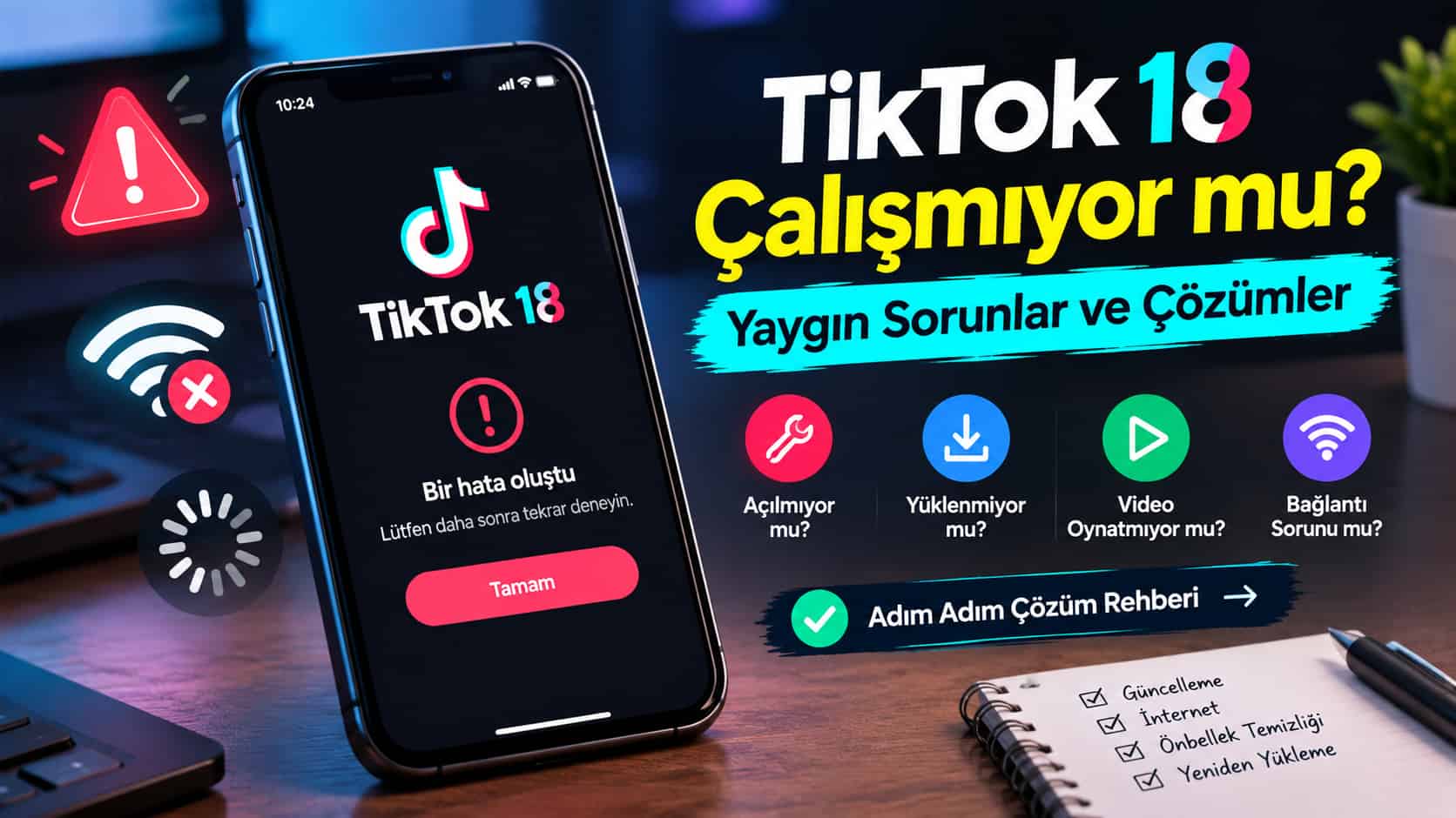 TikTok 18 Çalışmıyor