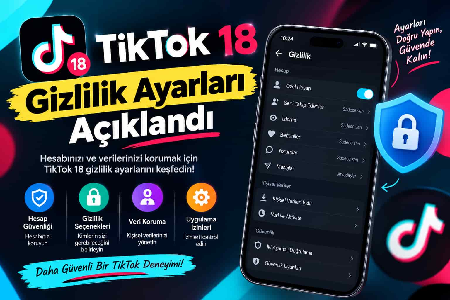 TikTok 18 Gizlilik Ayarları Açıklandı