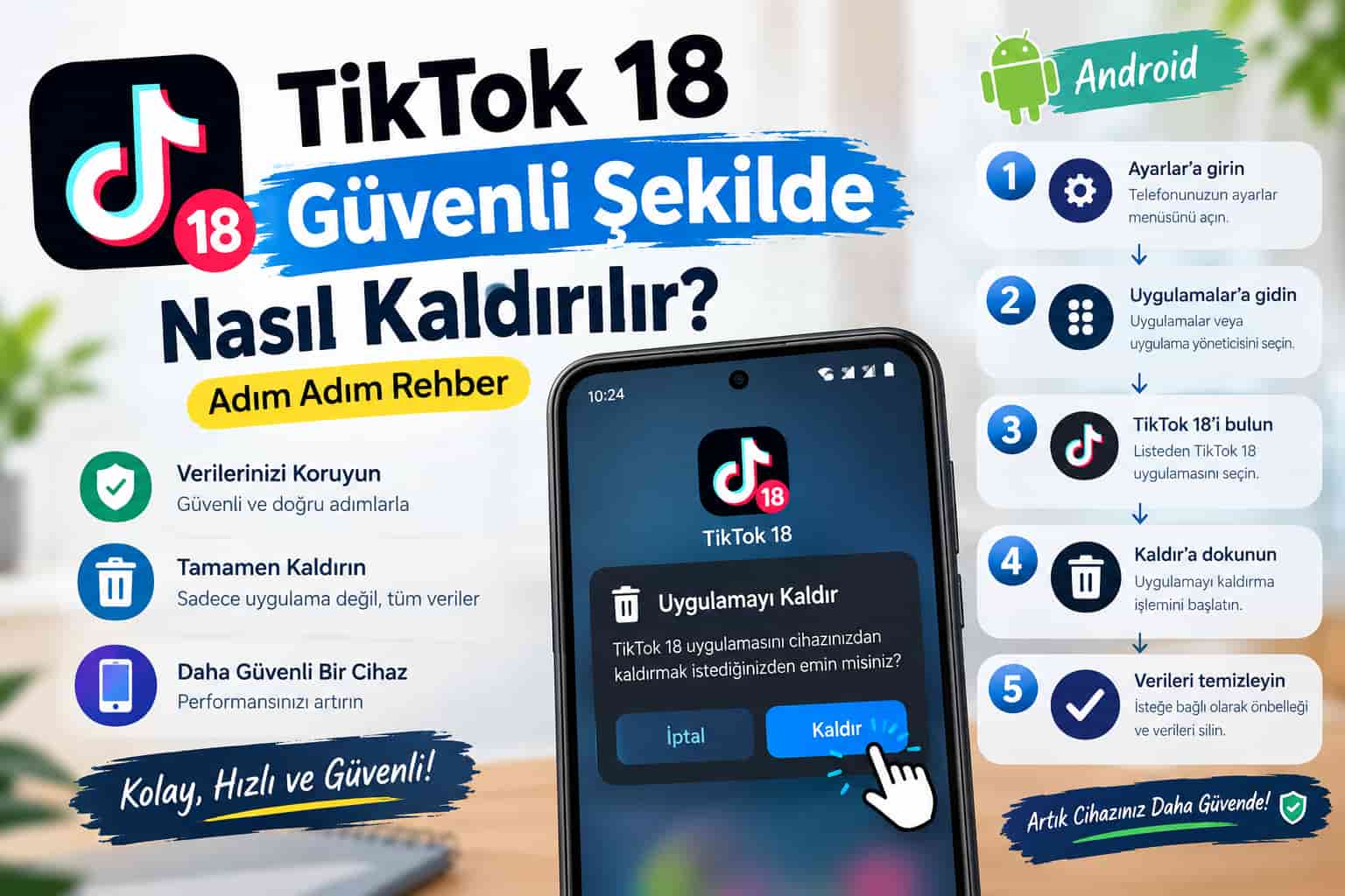 TikTok 18 Güvenli Şekilde Nasıl Kaldırılır